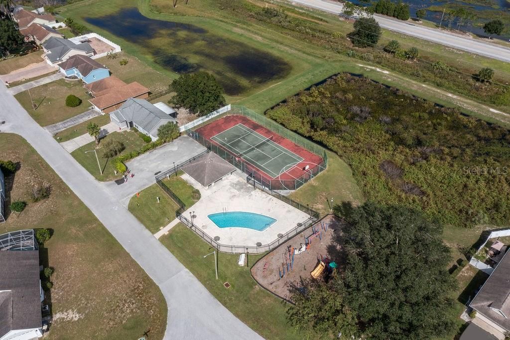 Aerial view of Community amenities