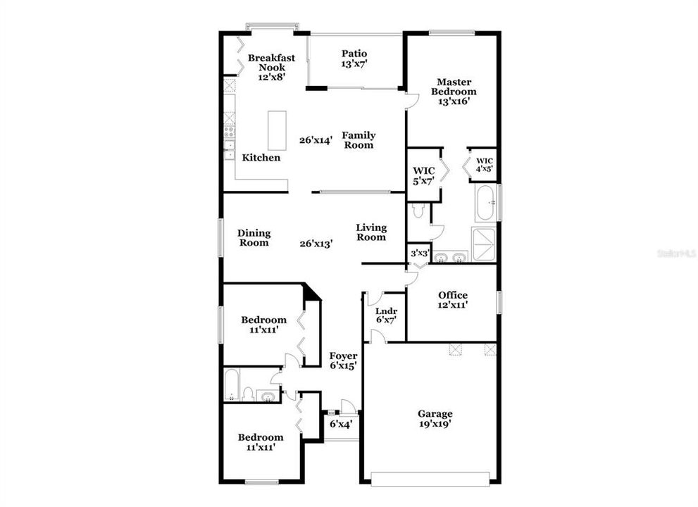 For Rent: $2,335 (4 beds, 2 baths, 2034 Square Feet)