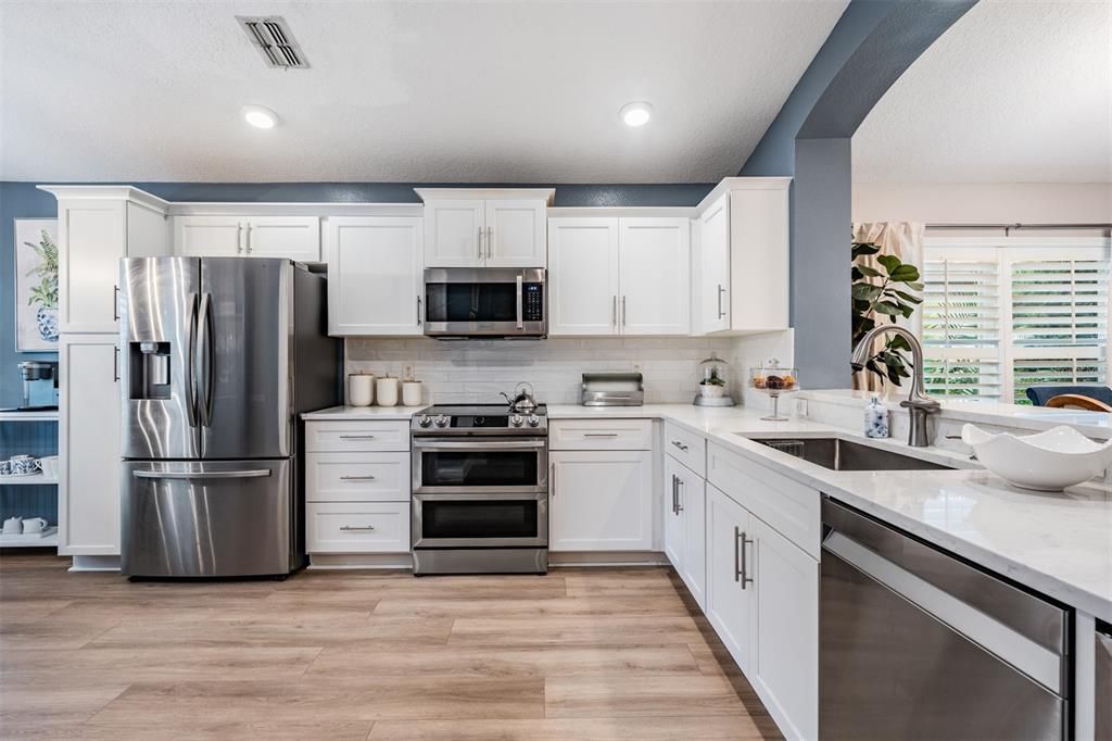 Crisp and clean kitchen