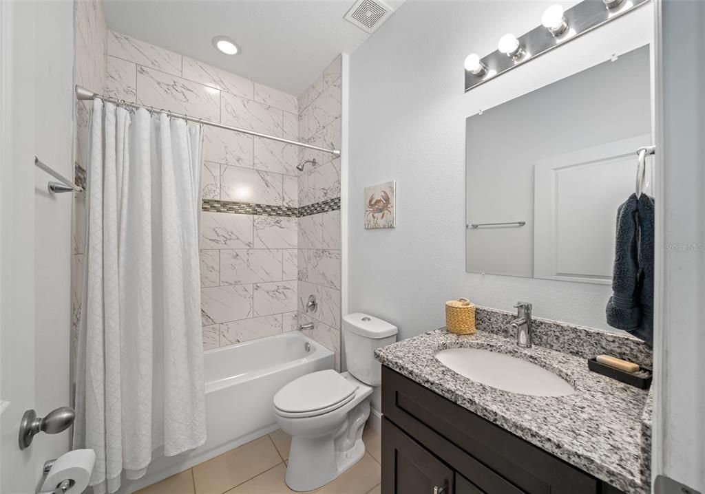 Bathroom 3 - Shower/ Tub Combo, Granite Countertops