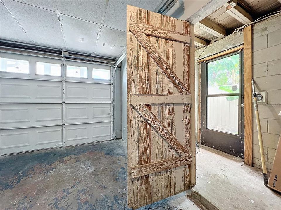 Garage to Laundry Room