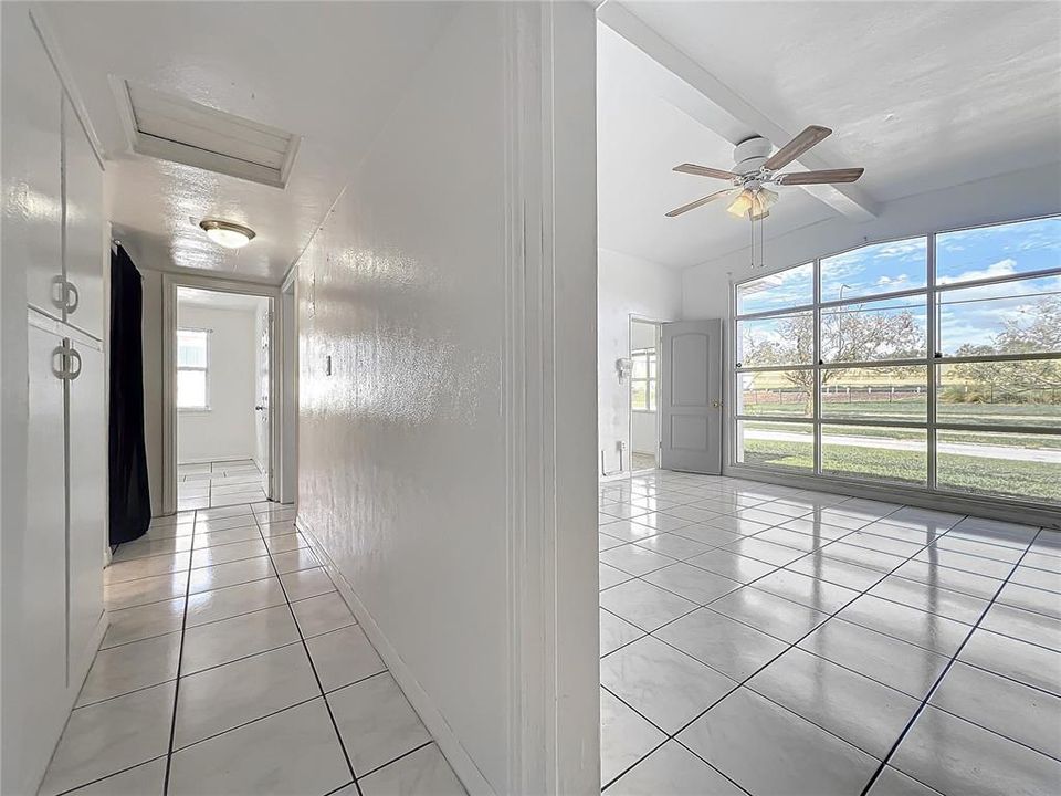 Hallway to the Guest Bedrooms and Bathroom