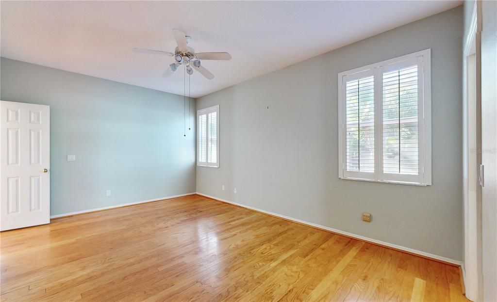 PRIMARY SUITE WITH WOOD FLOORS