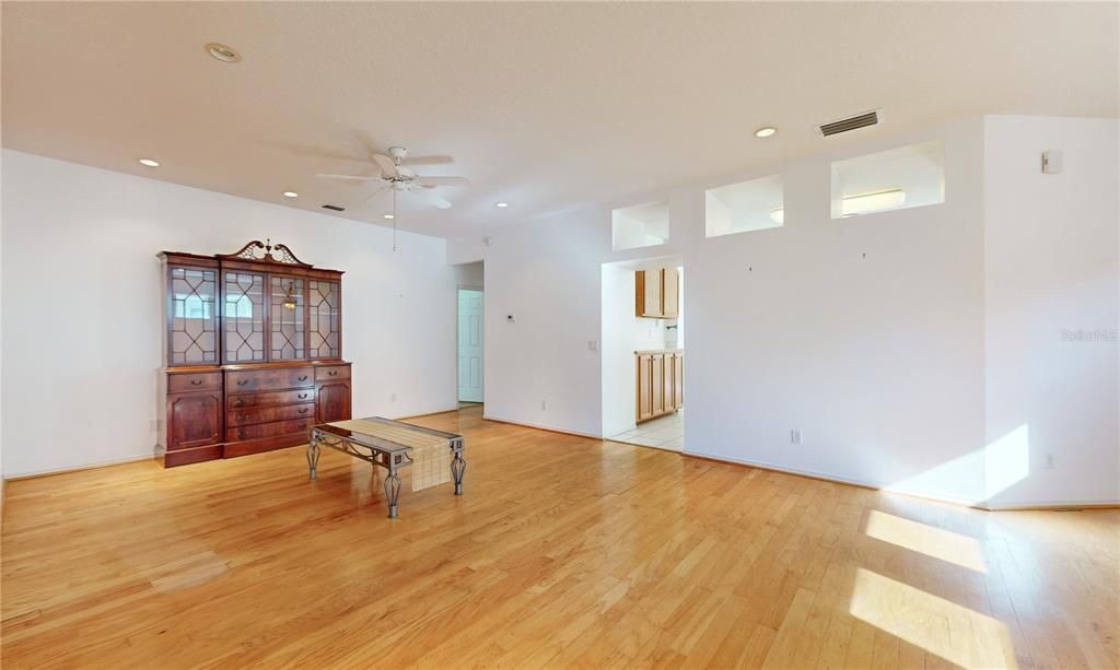 FORMAL LIVING ROOM VIEWS.