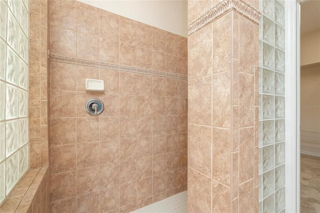 Shower in Master Bathroom