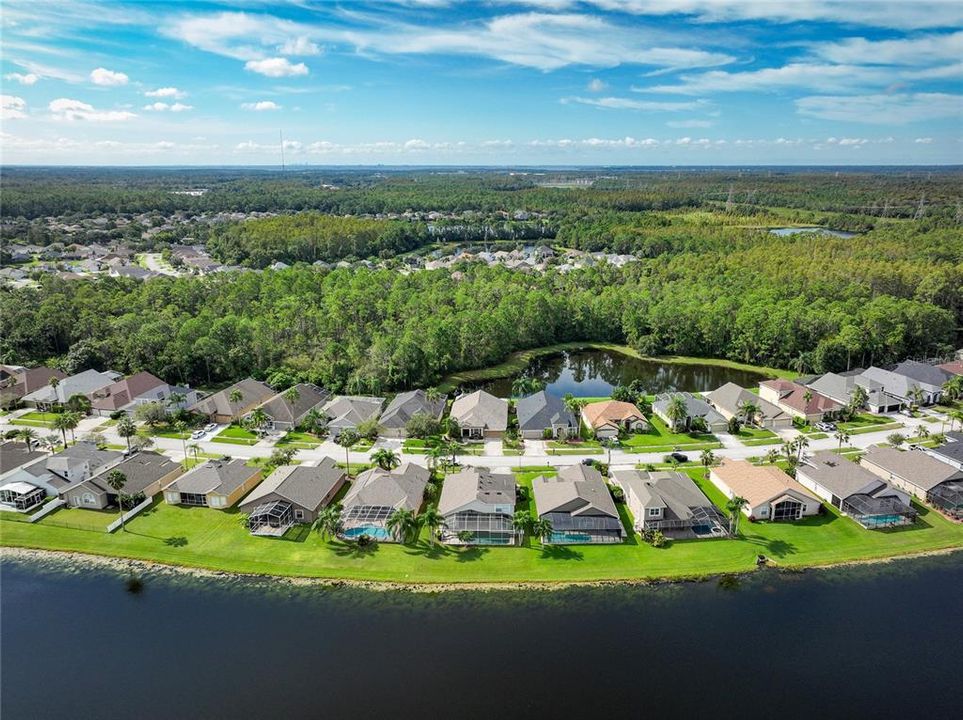 Ariel view of subdivision