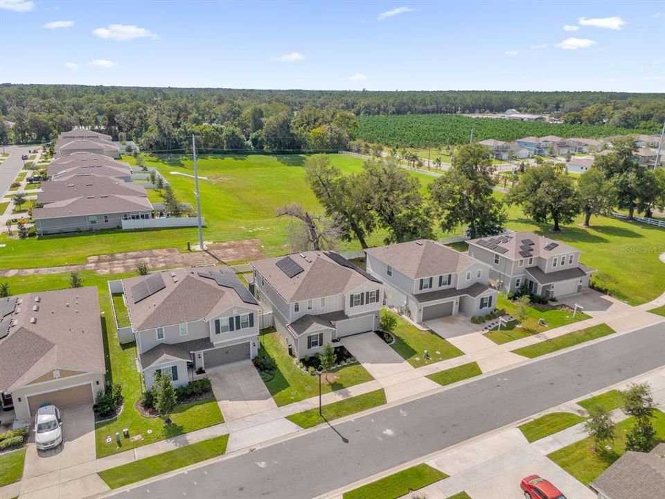 Ariel view of street