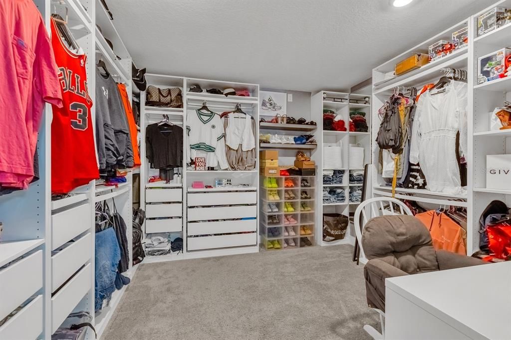 Master custom closet