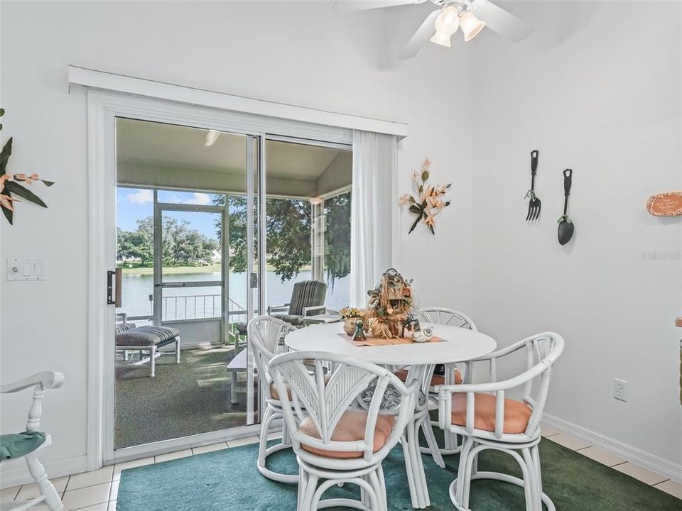 There is a view of the Lake from all the rooms in the rear of the home