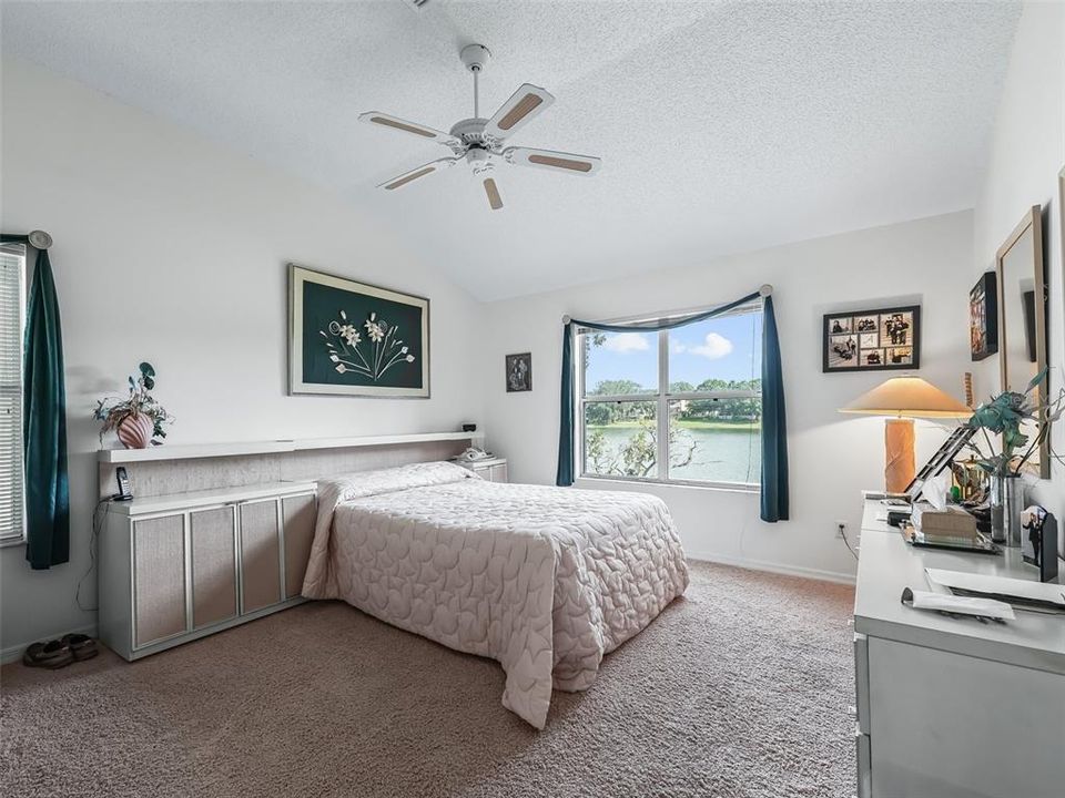 Primary Bedroom Suite Overlooks the Lake