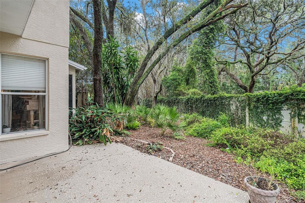 Separate patio space perfect for grilling!