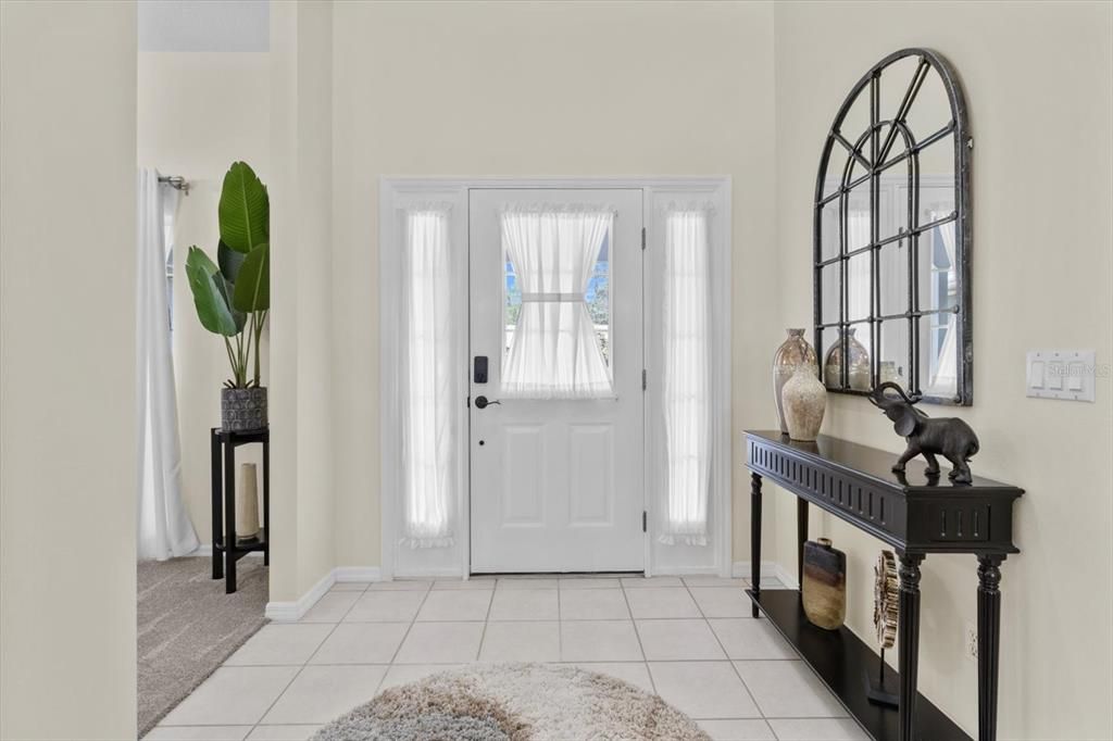 Tiled Foyer ...Freshly Painted Interior