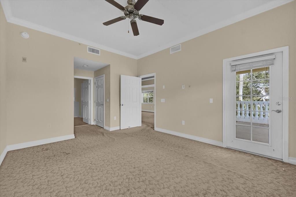 Primary Bedroom with Private Access to Spacious Balcony