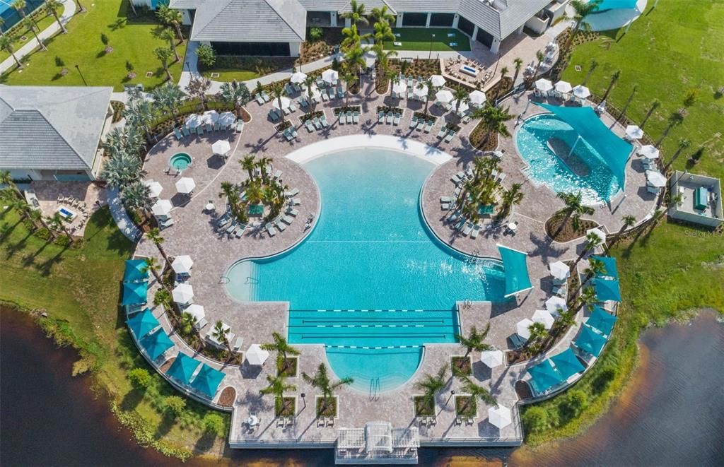 Aerial View Of Pool Grounds