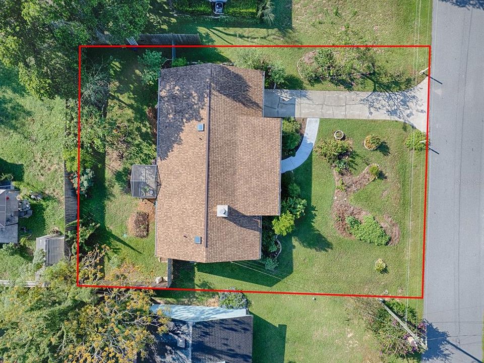 Approximate boundary lines of property ~