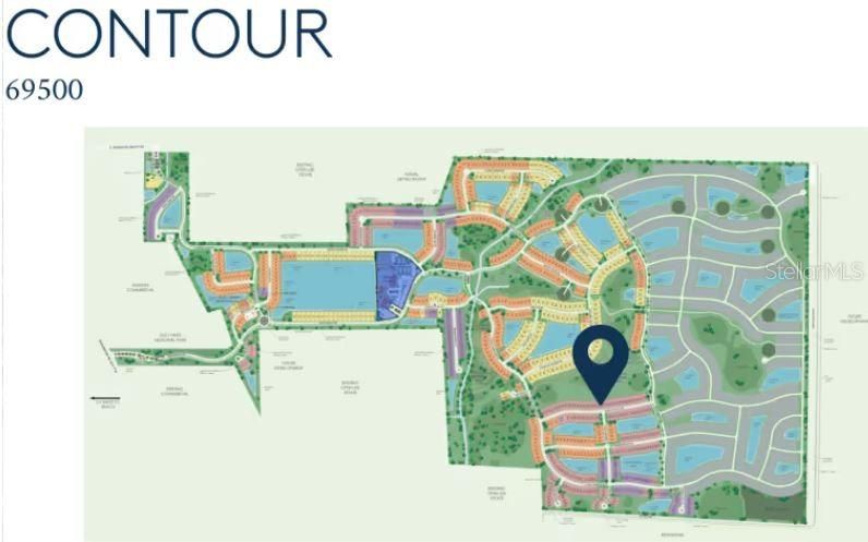 Site map: Lot 695 with preserve view