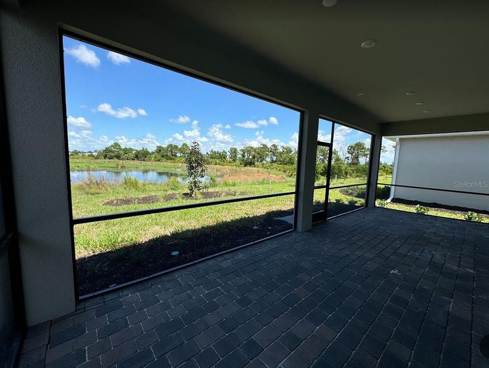 Screened, covered lanai