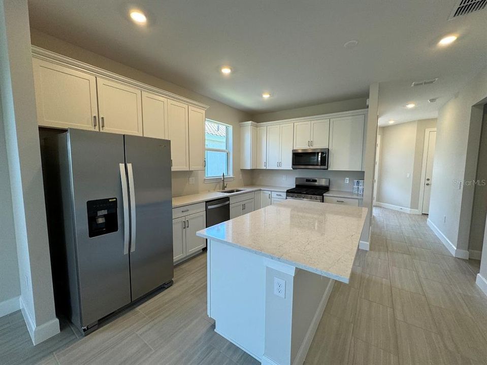 Interior photos of the completed home