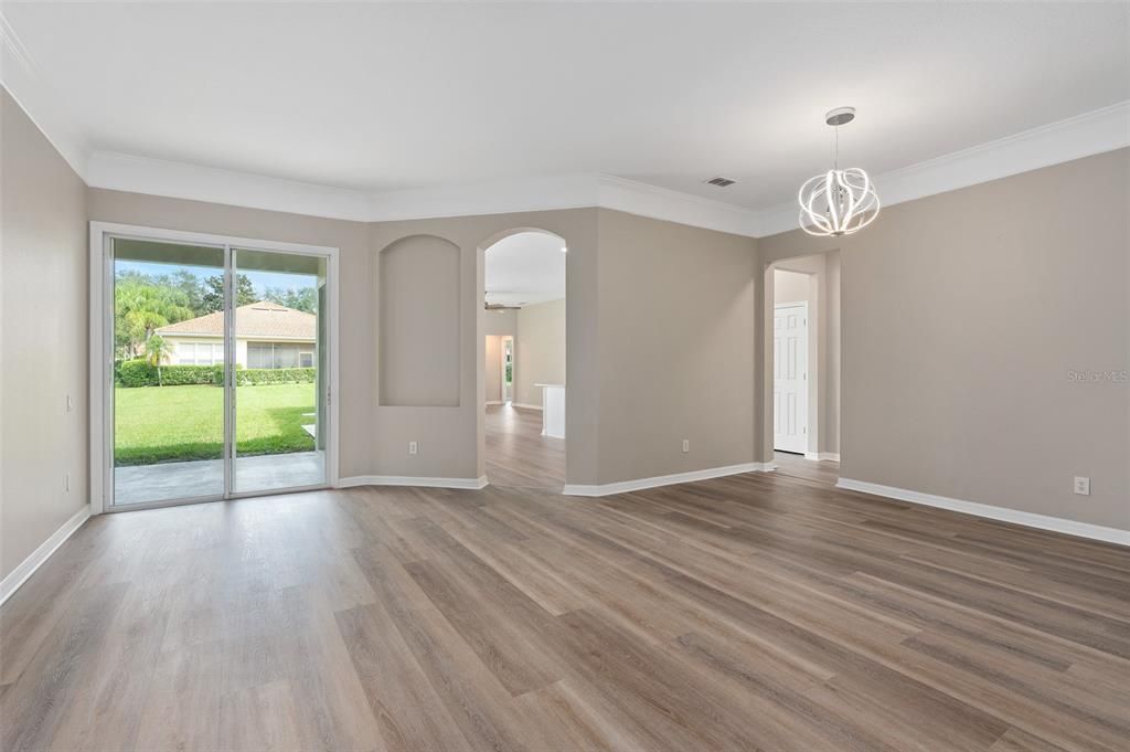 LIVING ROOM AND DINING ROOM