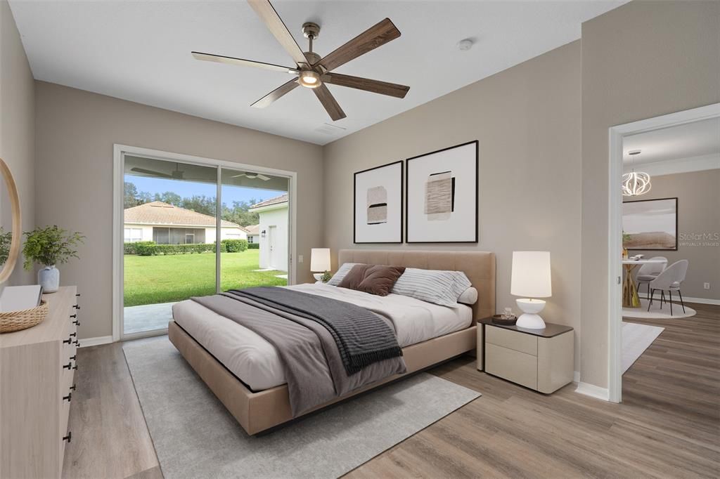 “Virtually staged” MASTER BEDROOM