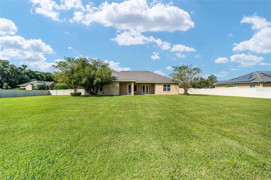 Fantastic backyard beautifully maintained!