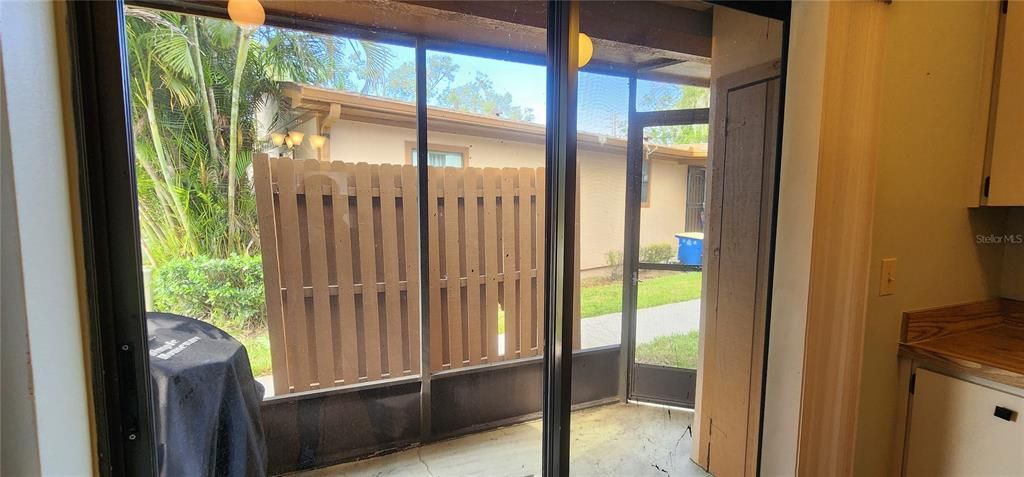 Porch off of kitchen