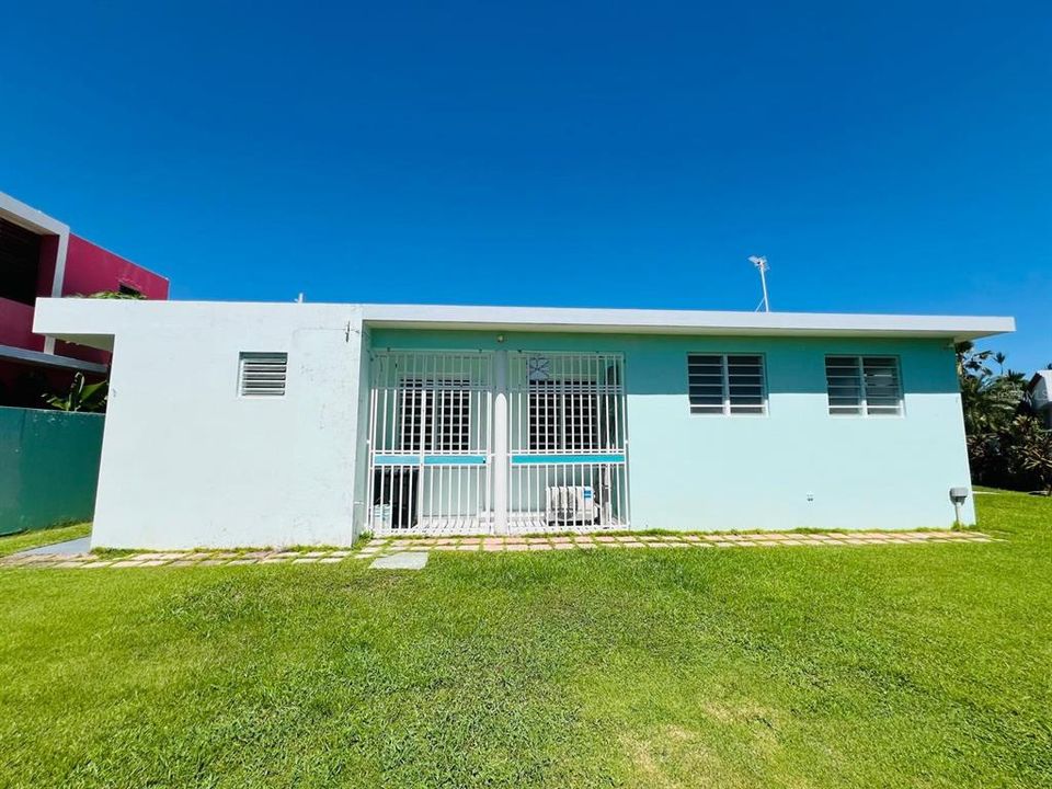 Backyard and storage cage