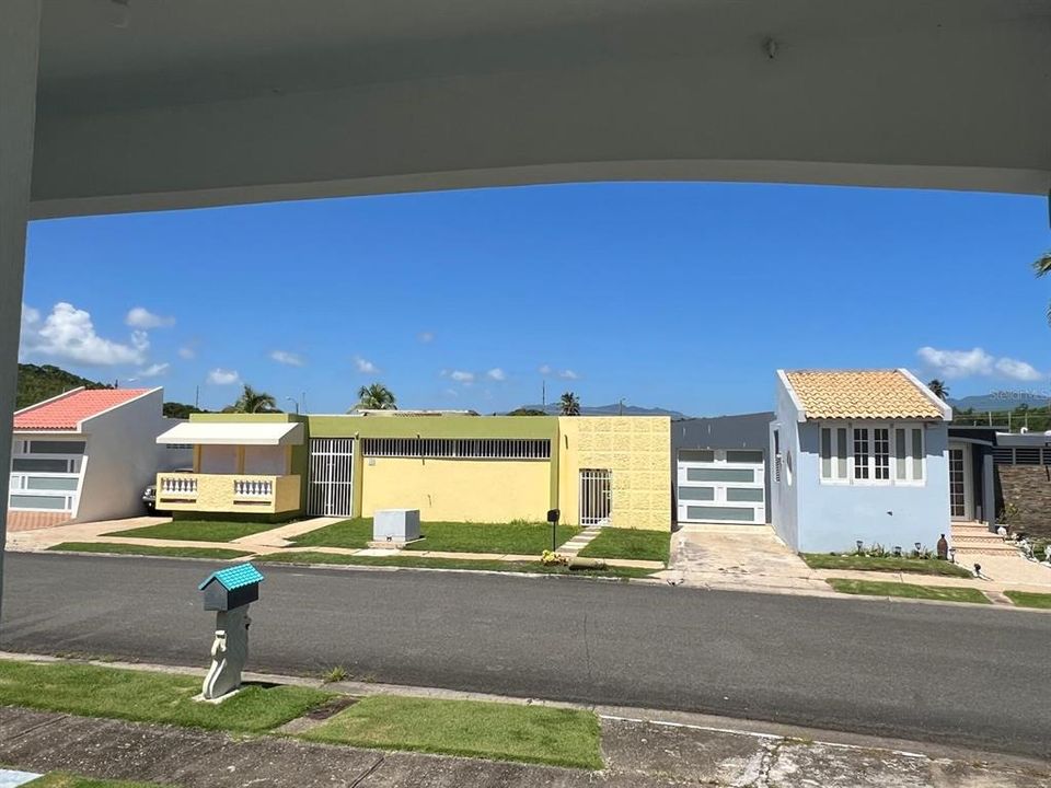 Across the street neighbor (north). View from el Yunque National Forest at background