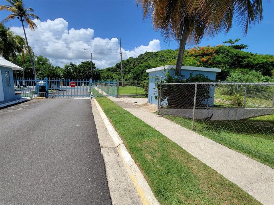 Entrance gate from inside