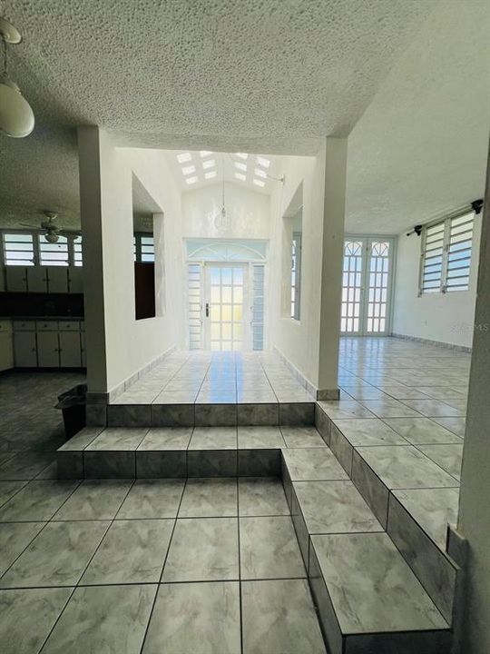 kitchen - foyer - living