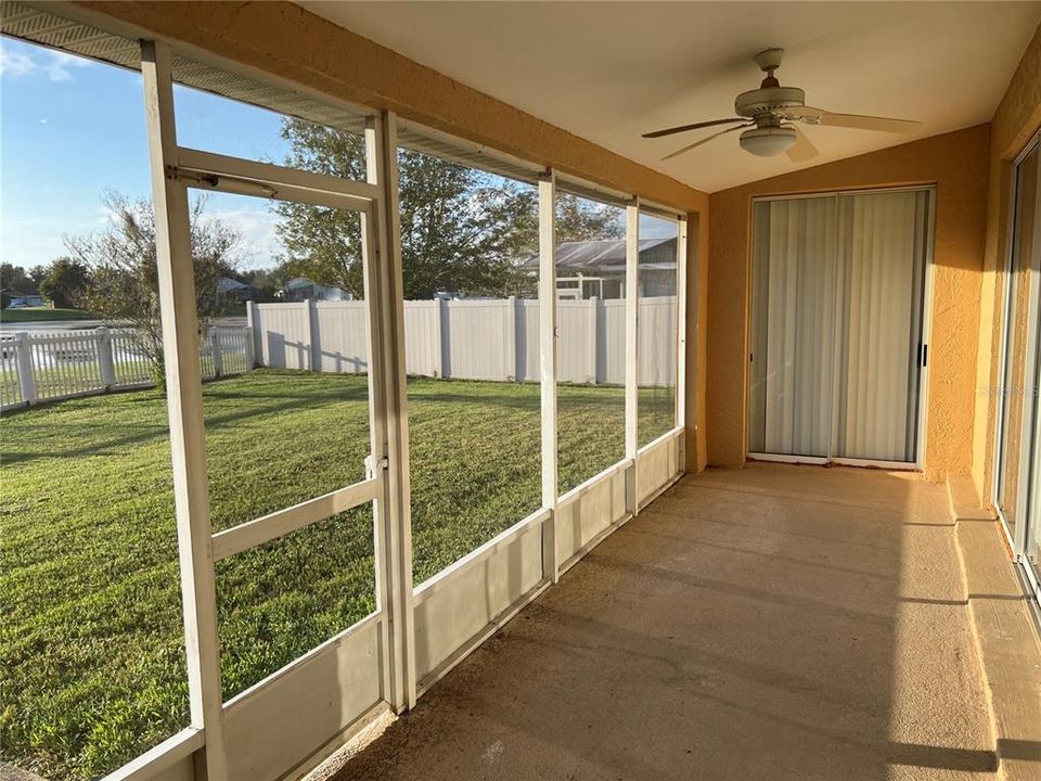 Back Porch, Backyard and Pond View