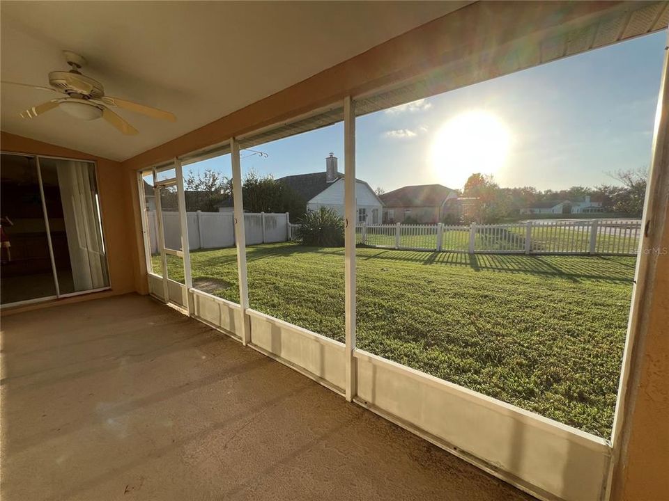 Back Porch, Backyard and Pond View