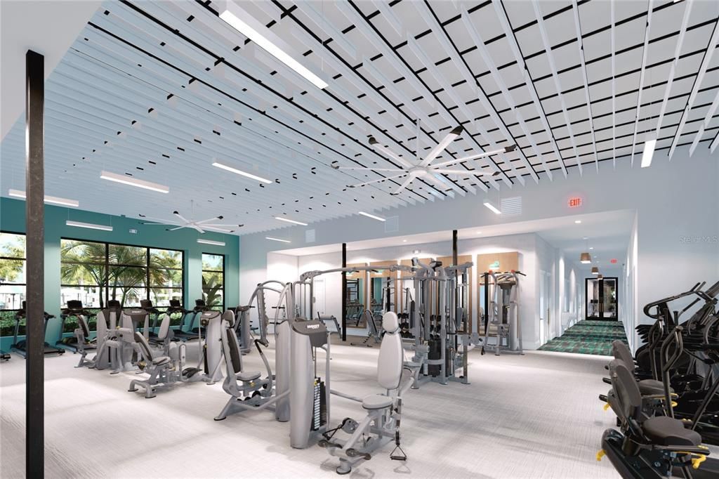 Rendering of Fitness Room