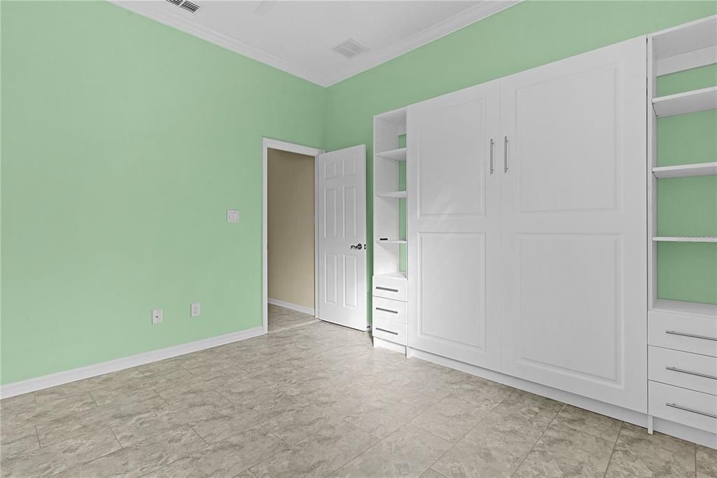 Guest Bedroom with Pull-down Murphy Bed