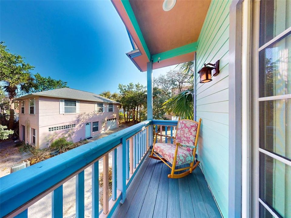 Private Balcony off of Master Suite on Second Floor