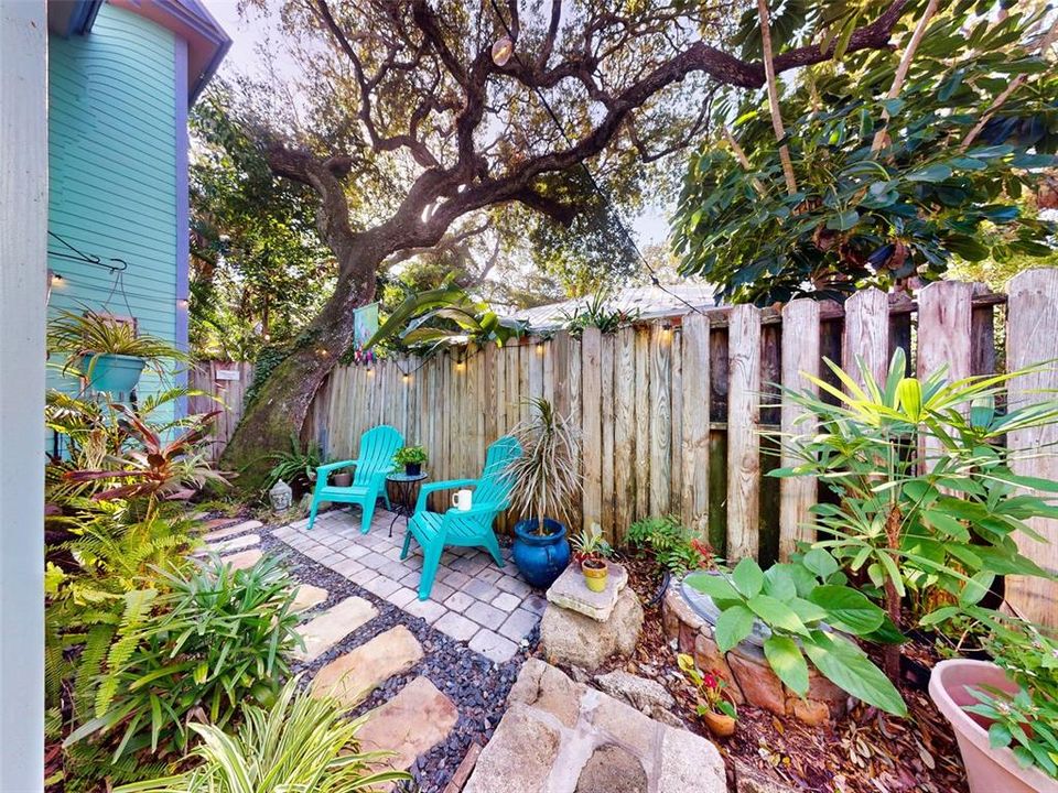 Zen Garden in backyard