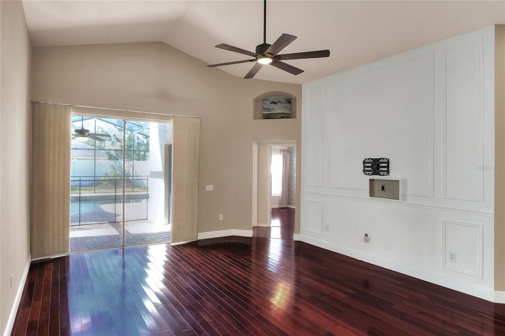 Family Room looking towards the Pool/Lanai