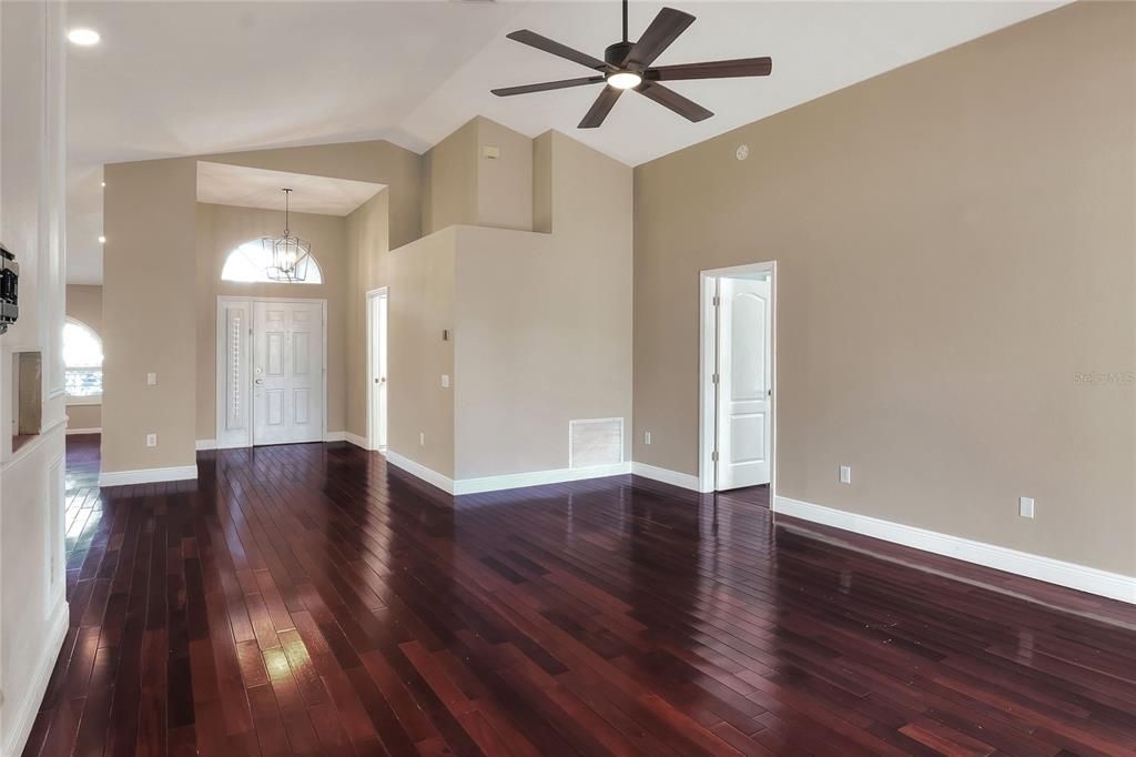 Great Room/Famliy Room looking at Front Entry