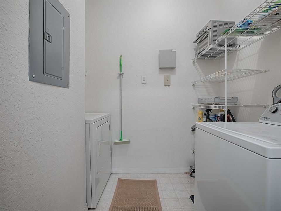 Laundry Room off of Kitchen.  Washer and Dry included.