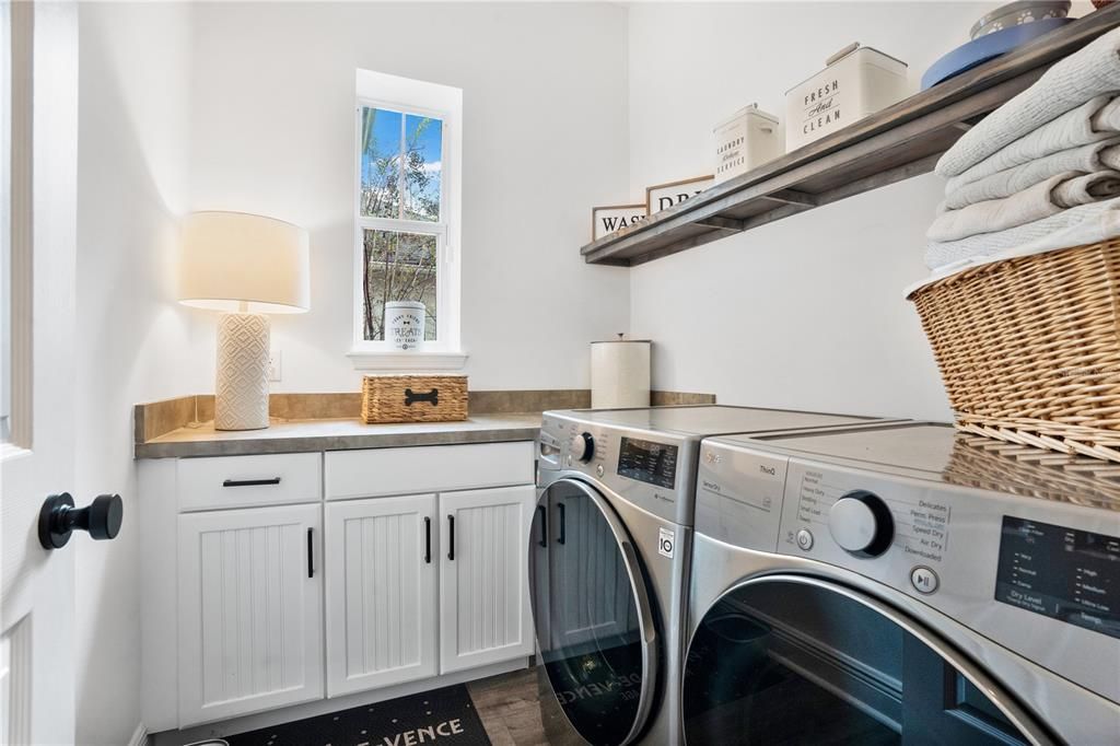 Laundry Room Featuring Storage Space