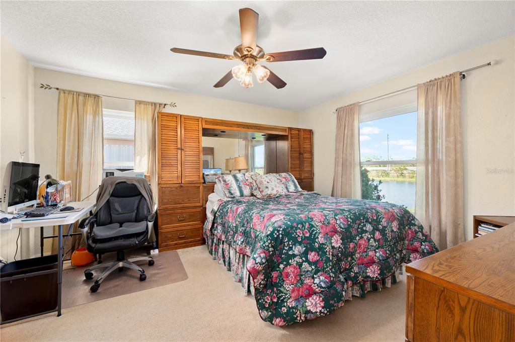 Master bedroom, carpeted