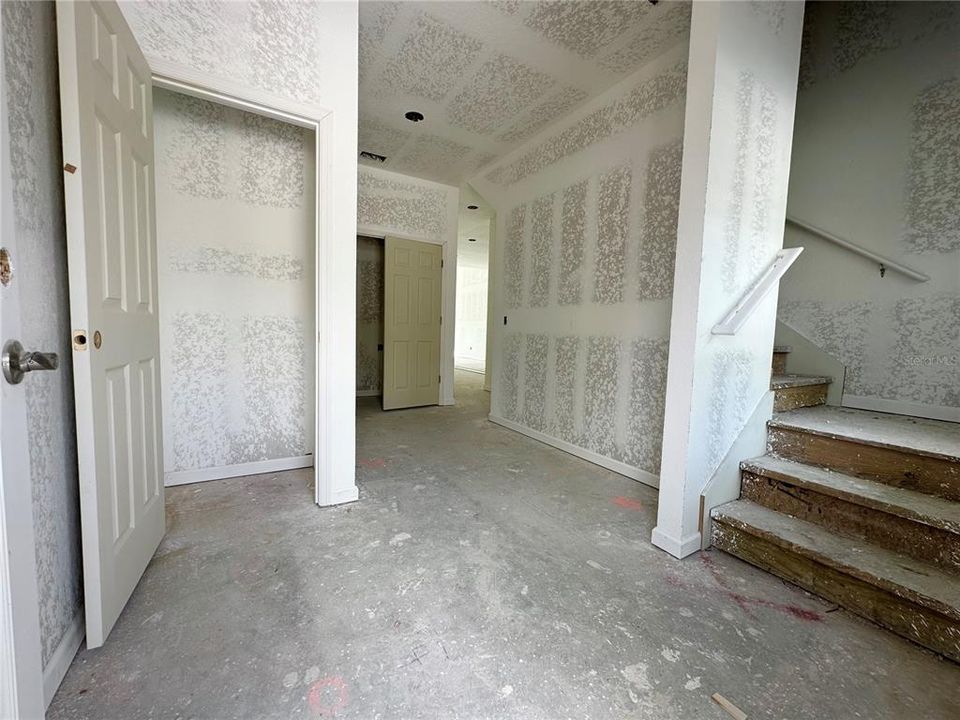 Coat closet and Foyer