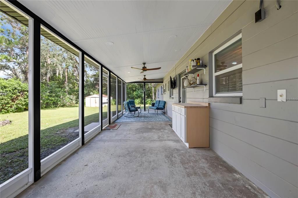 Length of porch