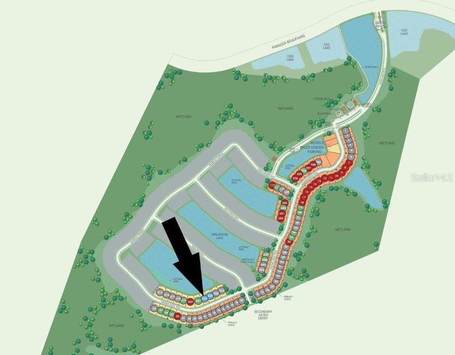 Site map: Lot 222