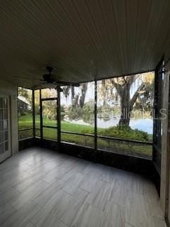 Ceramic tiled screened lani on pond