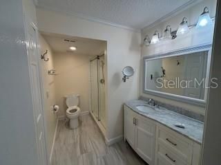 Newely remodeled primary bath area - ceramic tiled