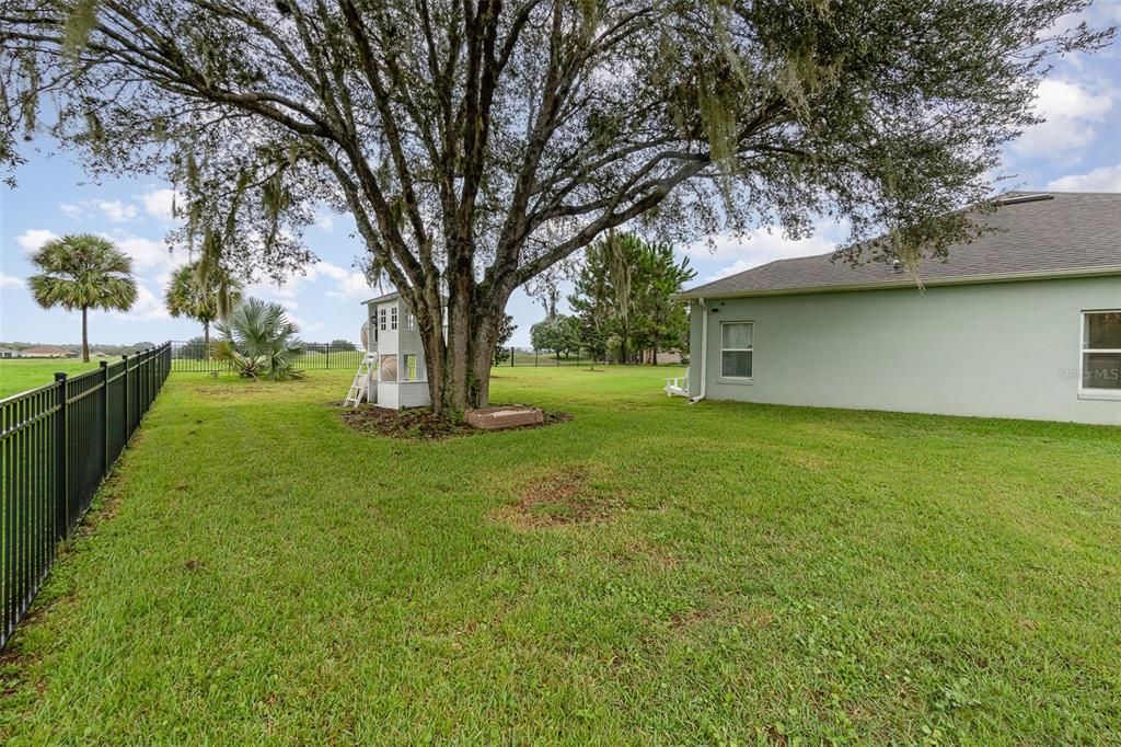 Photo taken from front yard left side looking back toward the golf course