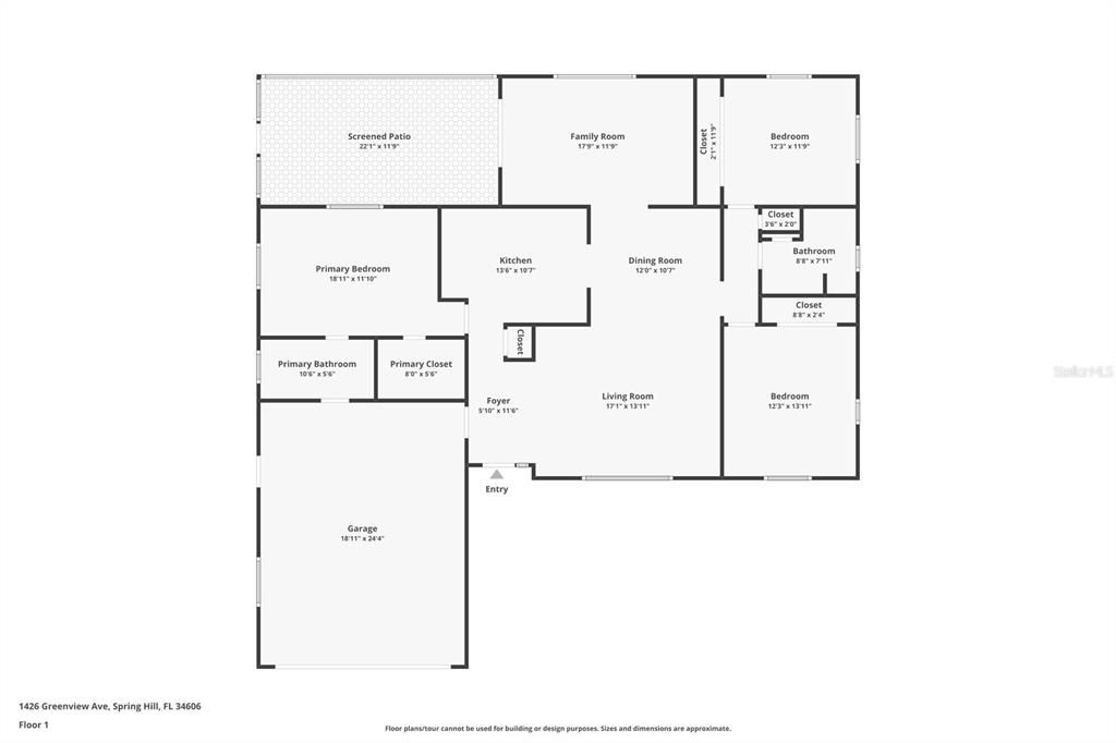 На продажу: $315,000 (3 спален, 2 ванн, 1692 Квадратных фут)