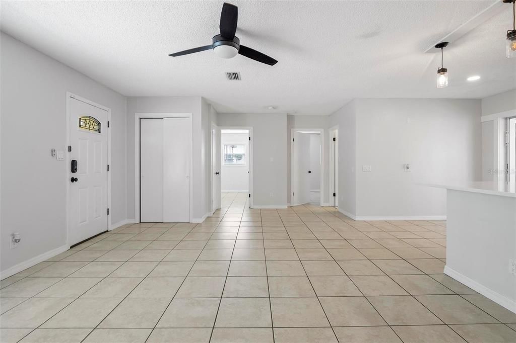 301 Living Room Looking into Bedrooms