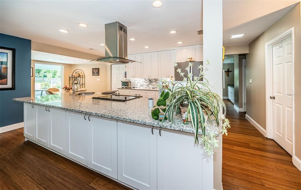 Granite counters, new stainless appliances in 2020, and bright shaker cabinetry.